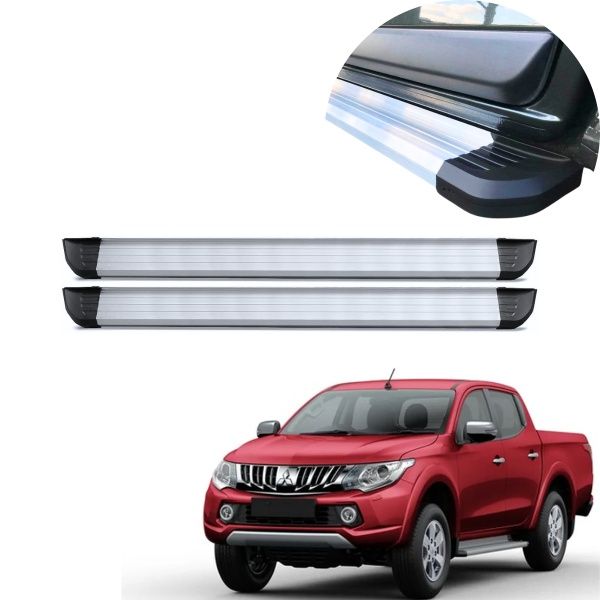 Estribo Alumínio Anodizado L200 Triton e ... Estribo Alumínio Anodizado L200 Triton e ...