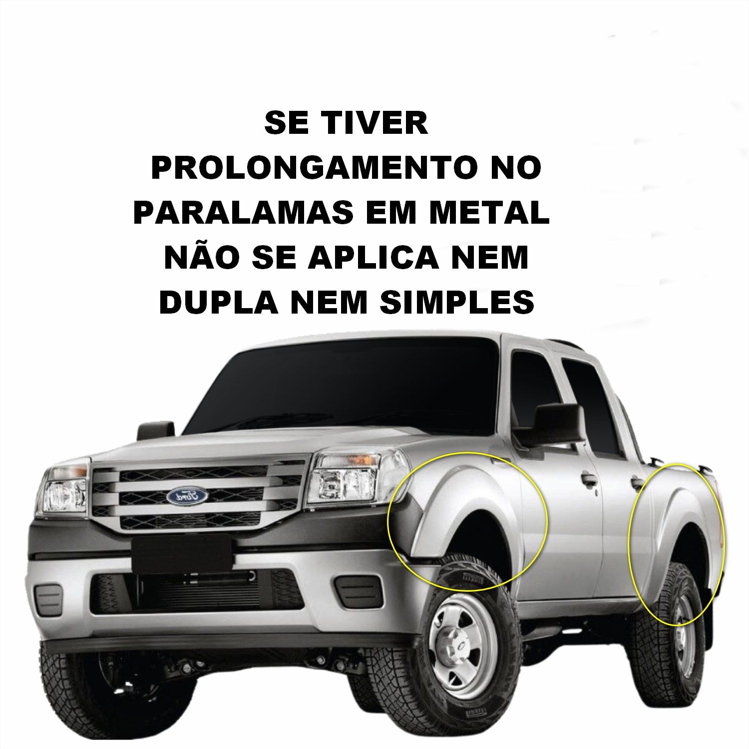 Alargador de Paralamas 94/10 CS Ranger* Alargador de Paralamas 94/10 CS Ranger*