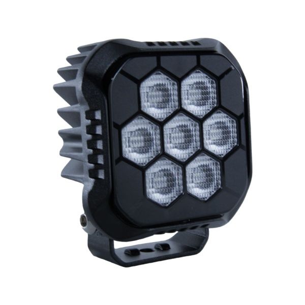 Farol LED Xroad Black Quadrado 7 LEDs 35W...