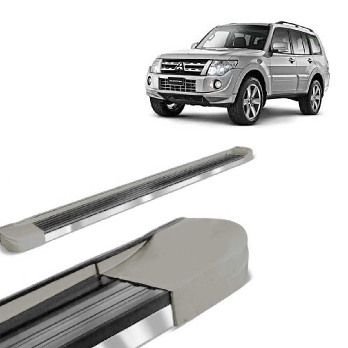 Estribo EVO Apex Silver - Pajero Full 5P