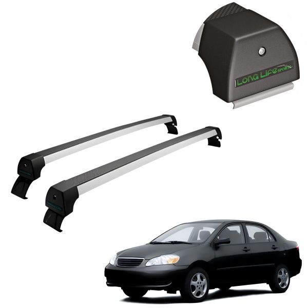 Rack de Alumínio Preto 45kg Corolla 2003 ...
