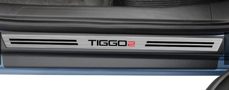 Soleira Resinada Tiggo 2 18/ Aço Escovado*