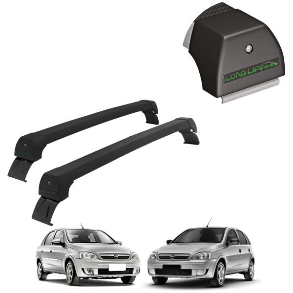 Rack de Alumínio Preto 45kg Corsa Sedan e...