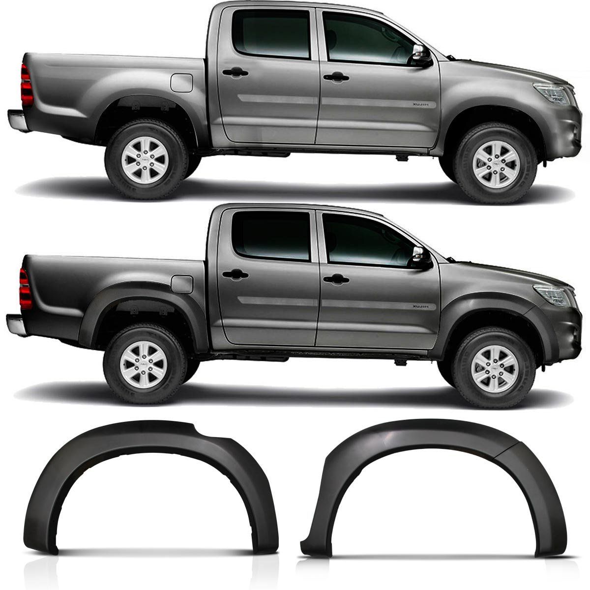 Alargador de paralamas CD/CS Hilux 13/15 ...