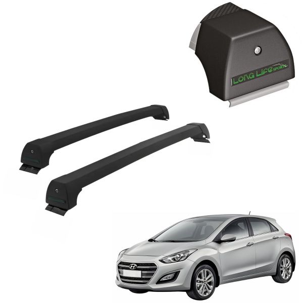 Rack de Alumínio Preto 45kg Hyundai I-30 ...