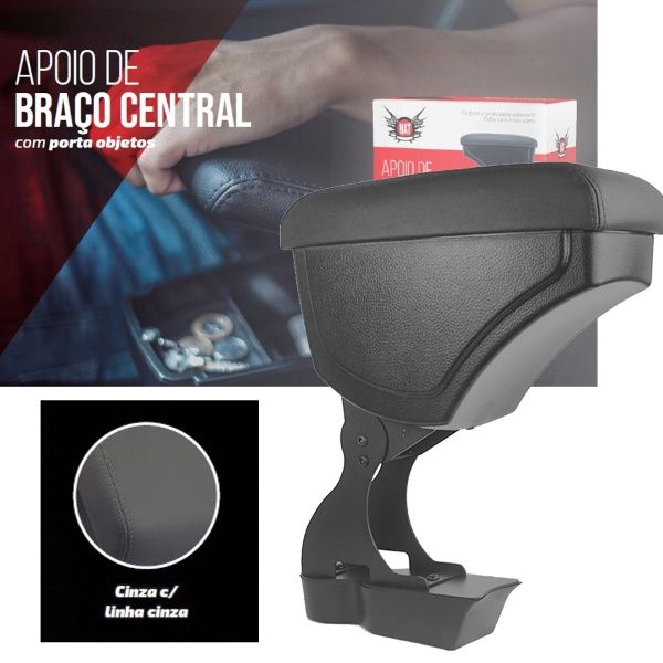 Apoio de Braço Captur 2017 e 2018   Cinza*
