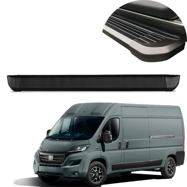 Estribo Alumínio Preto Ducato Extra Longa...