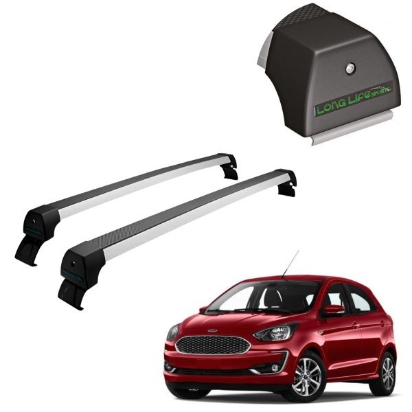 Rack de Alumínio Prata 45kg Ford Ká 2014 ...