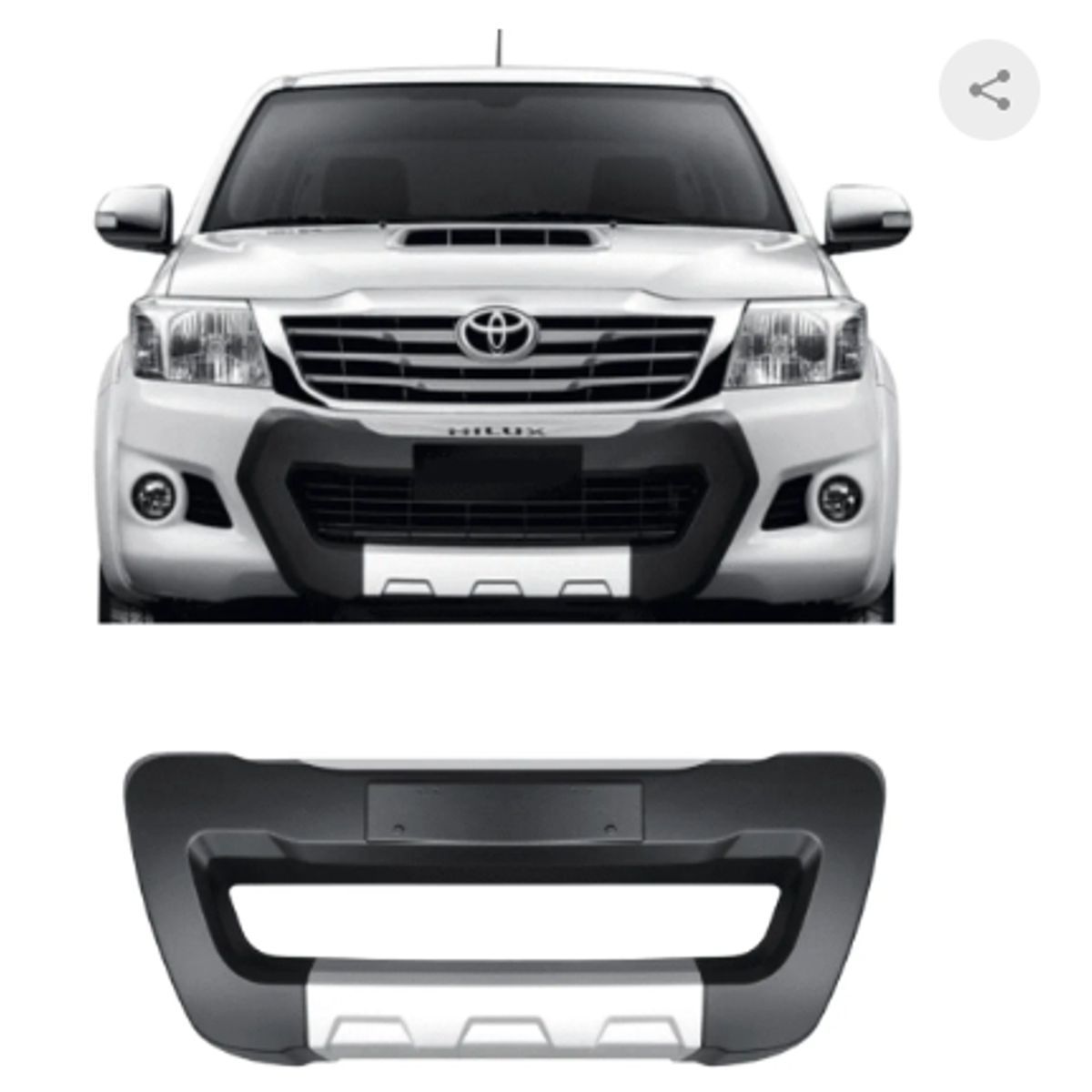 Bumper frontal (Preto/Prata) SW4 2012 até...