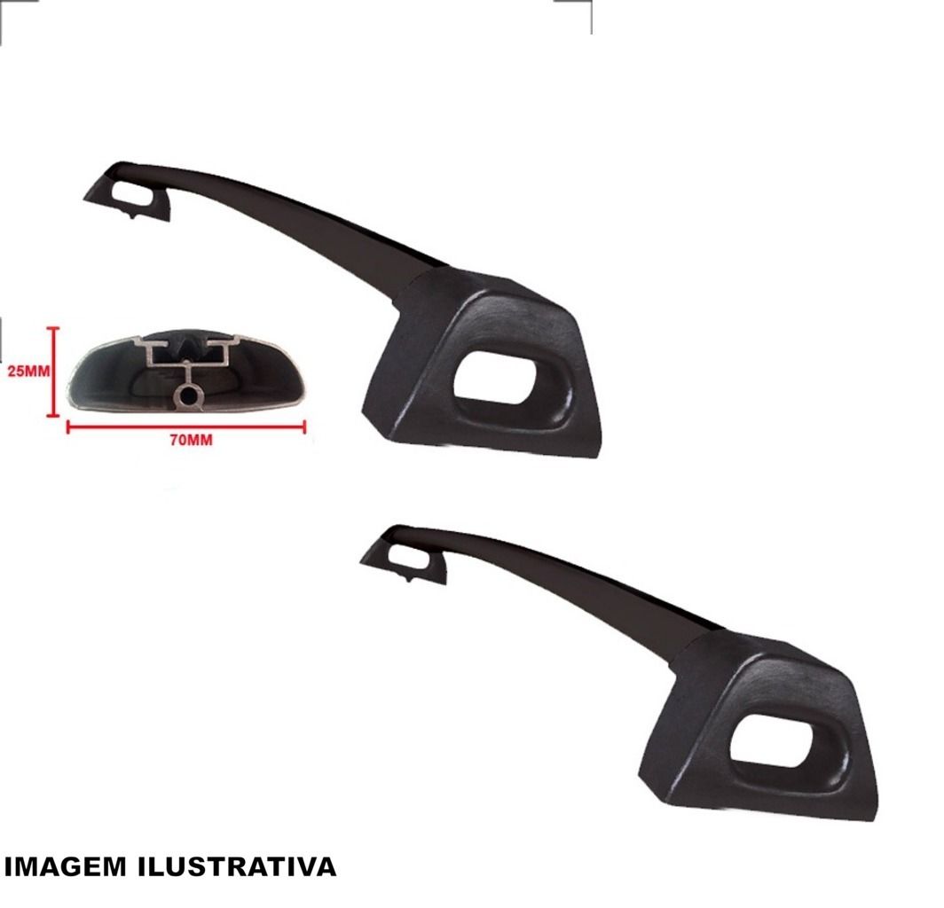 Rack de Alumínio Polo 02/12 Hatch 4P Preto*