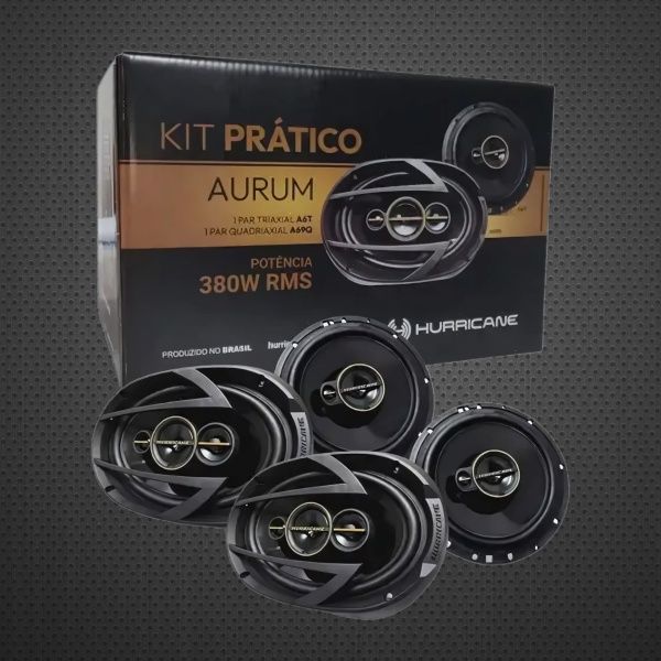Kit Alto Falante 6" e 6x9" Aurum (2 PARES... Kit Alto Falante 6" e 6x9" Aurum (2 PARES...