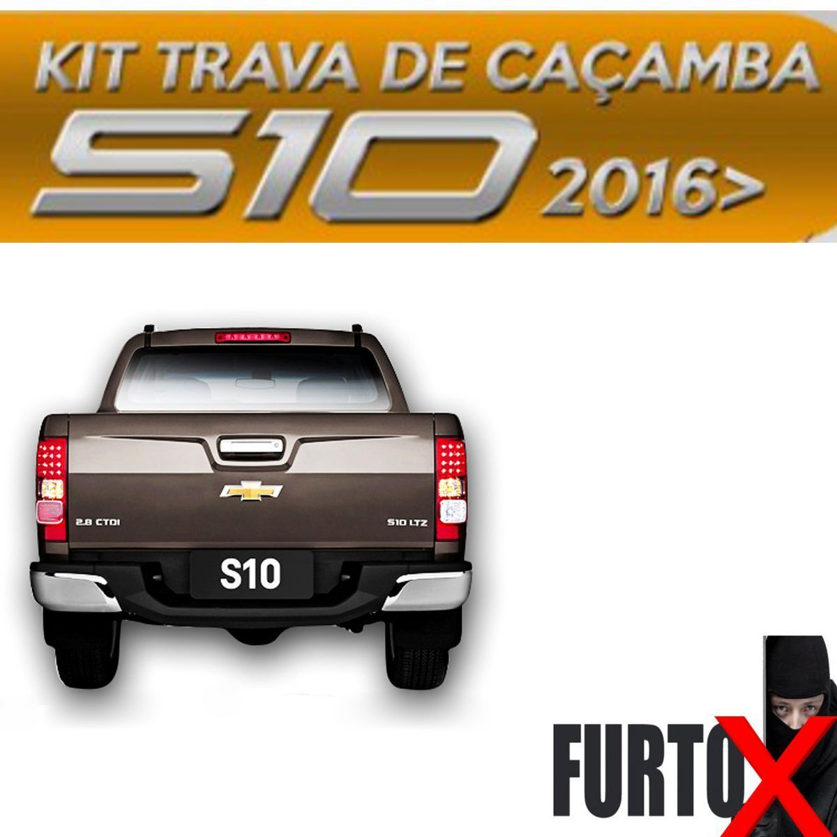 Trava Elétrica de Tampa Traseira S10 16/*