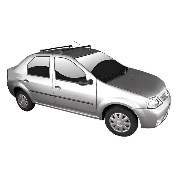 Rack de Alumínio Preto 45kg Renault Logan...