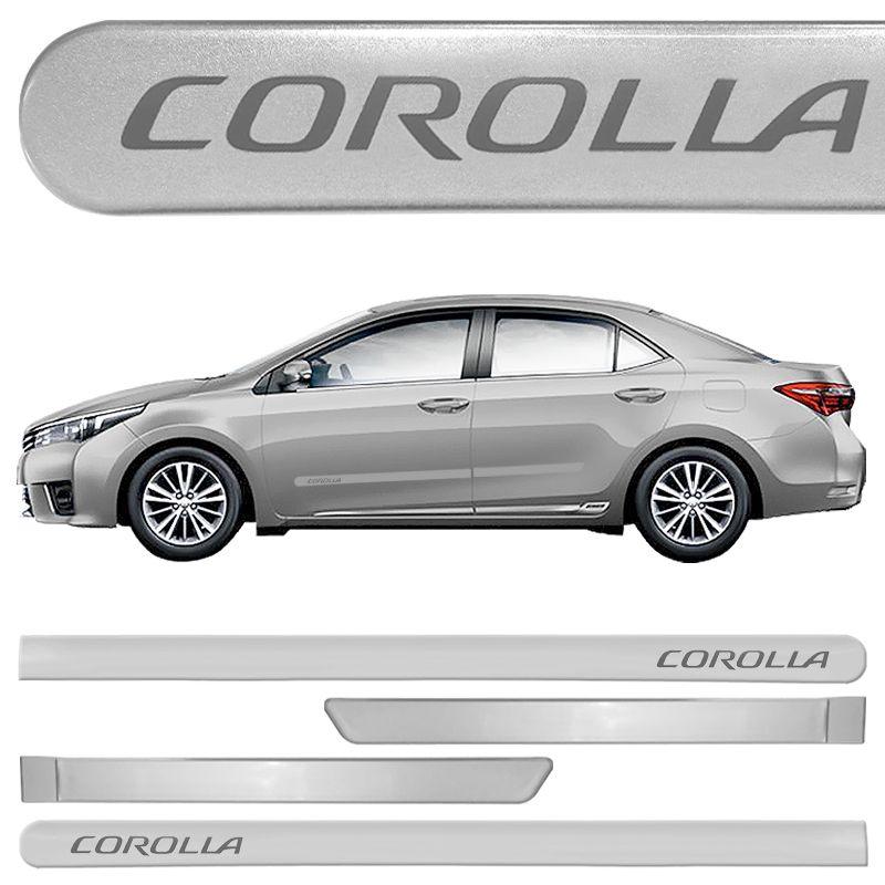 Friso Lateral Corolla /2014 Prata Super N...