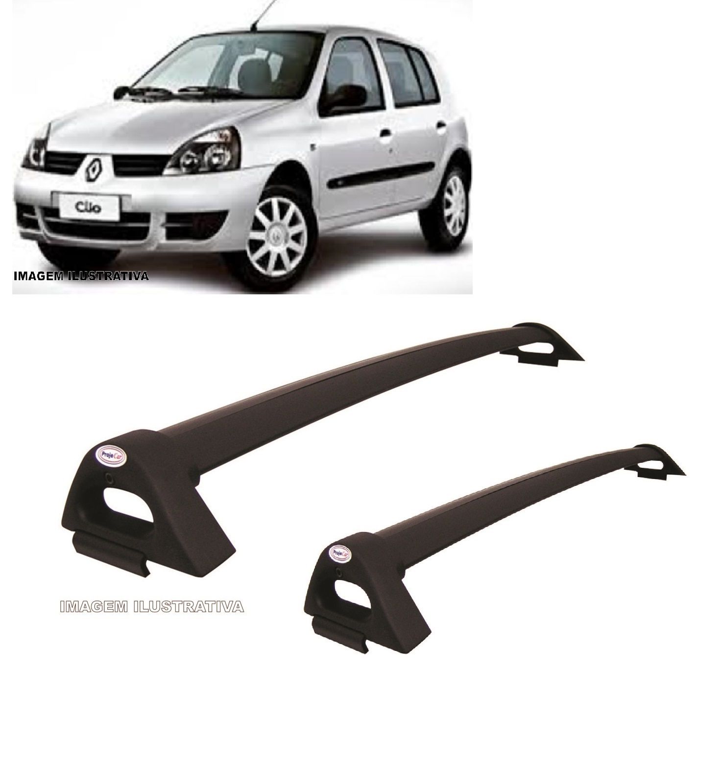 Rack de Alumínio Clio /13 4P Preto*