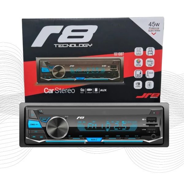 Rádio Automotivo MP3 com Bluetooth - R8 Rádio Automotivo MP3 com Bluetooth - R8