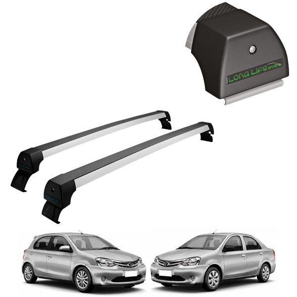 Rack de Alumínio Prata 45kg Etios (Hatch ...