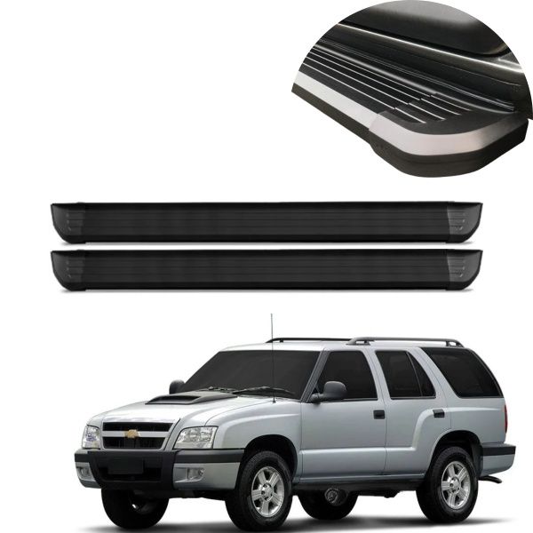 Estribo Alumínio Preto Blazer 2001 até 20... Estribo Alumínio Preto Blazer 2001 até 20...