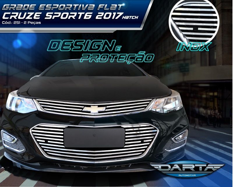 Sobre Grade Cruze Hatch 17/ Flat 3 pçs*