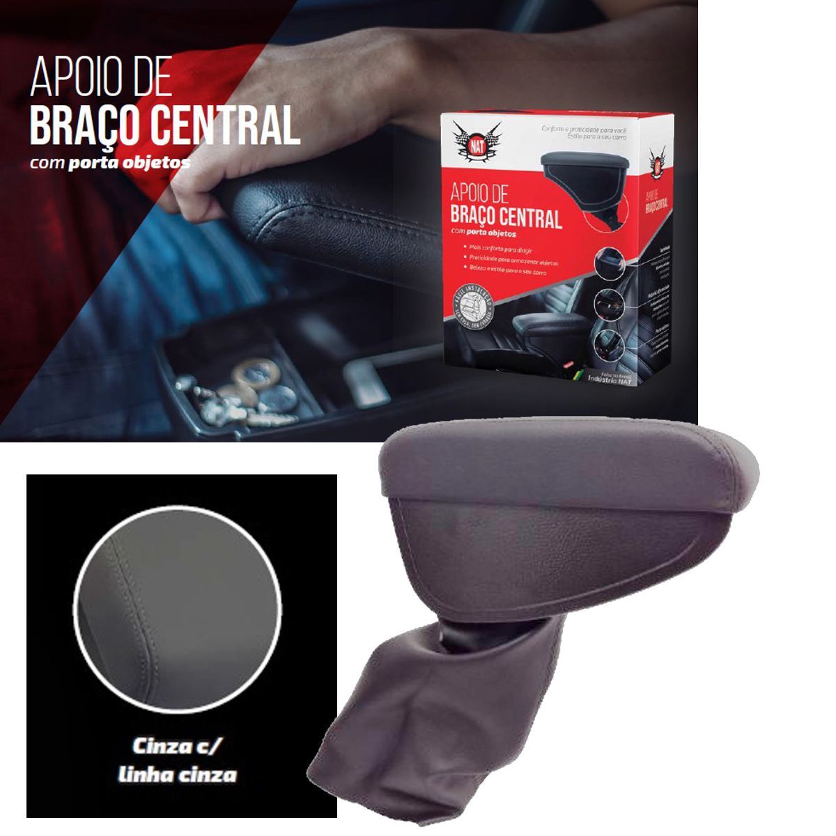 Apoio de Braço Saveiro/Gol/Voyage 13/20 C...