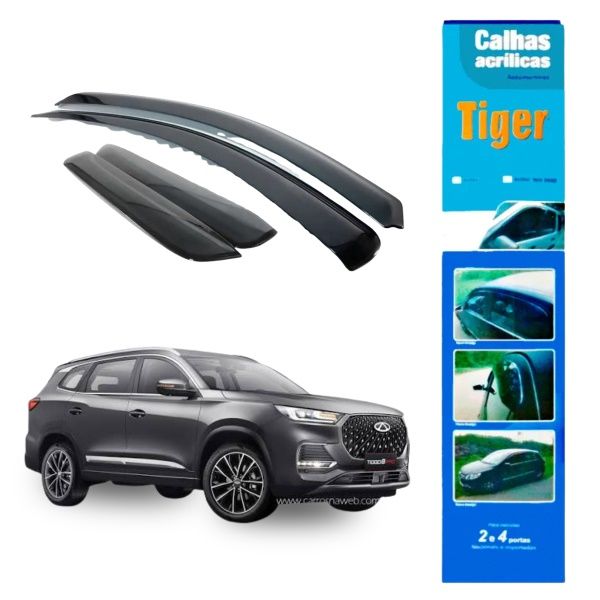 Calha de Chuva Automotiva Tiggo 8 & Tigg ...