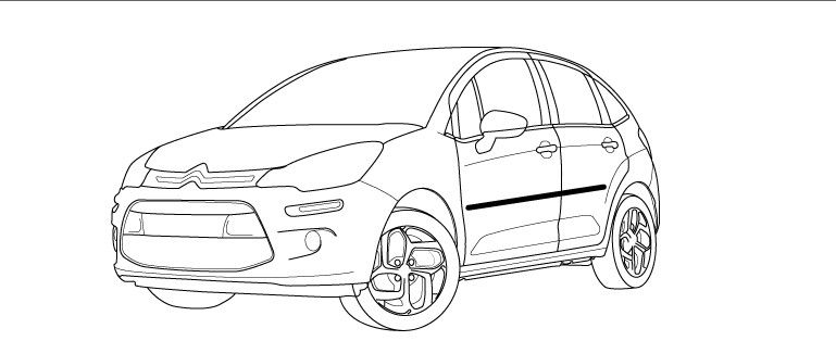 Friso Lateral C3 Cinza Grafito +SL*