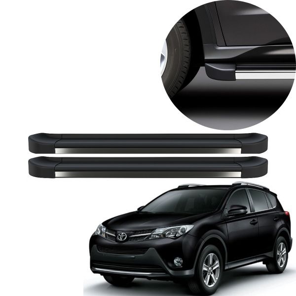 Estribo EVO Rav 4 2017 até 2020 Preto Fos...