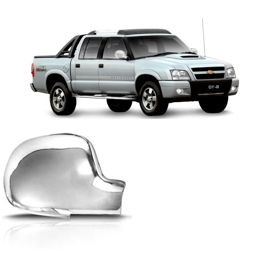 Capa Retrovisor Cromo S10 95/ Blazer/Silv...