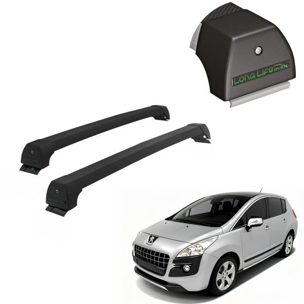 Rack de Alumínio Preto 45kg Peugeot 3008 ...