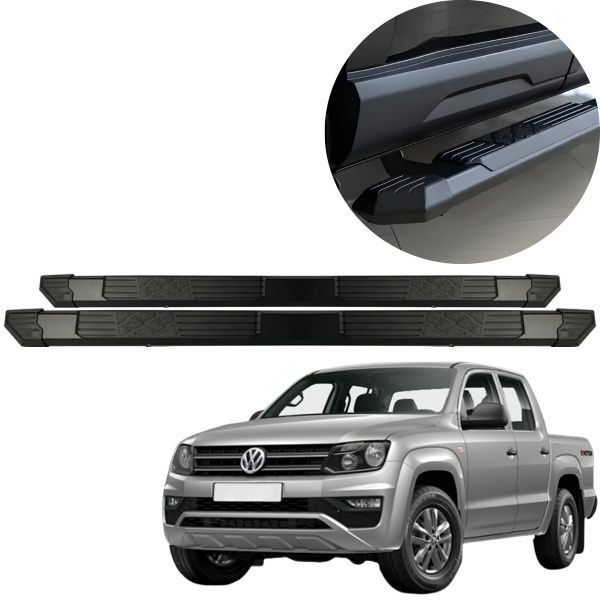 Estribo Extreme Preto Amarok Cabine Dupla...