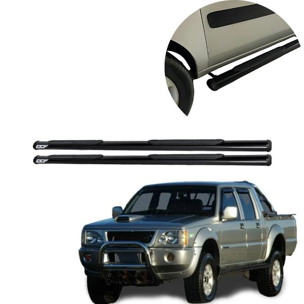 Estribo Oblongo Preto L200 GLS Cabine Dup...