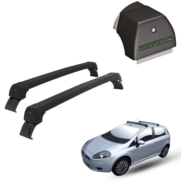 Rack de Alumínio Preto 45kg Fiat Punto 20...