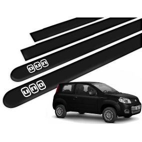 Friso Lateral Preto Escrita Cromo - Uno*