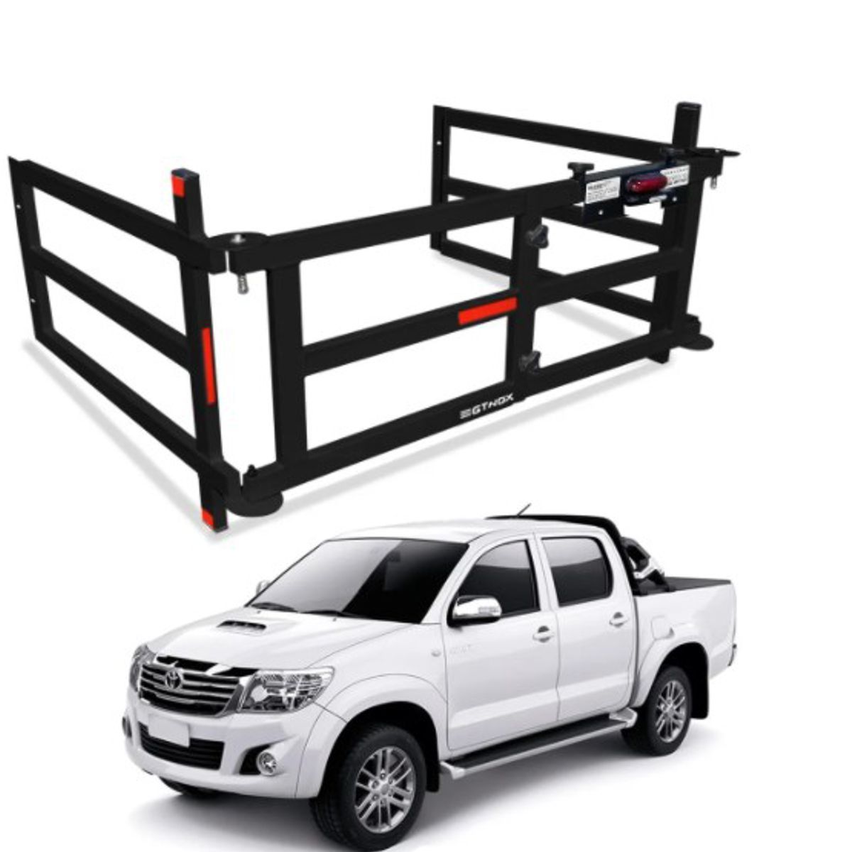 Extensor de Caçamba Hilux 05/15 Preto EDR*