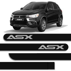 Friso Lateral Preto Escrita Cromo - ASX*