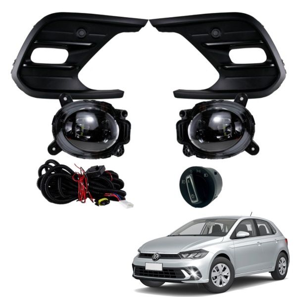 Farol Auxiliar LED Novo Polo 2023 até 202...