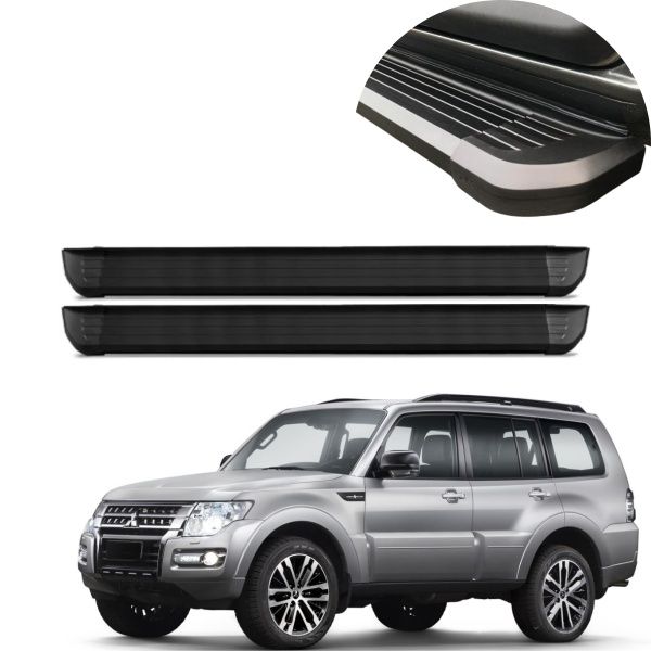 Estribo Alumínio Preto Pajero Full 5 Port...