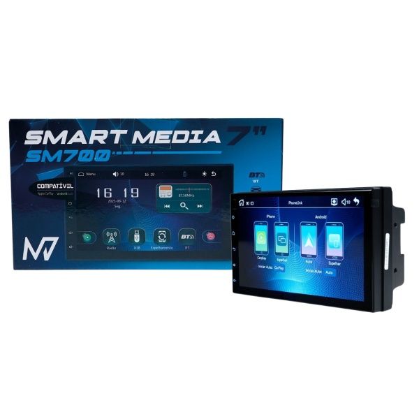 Central Multimídia Universal MP5 Smart 7"...