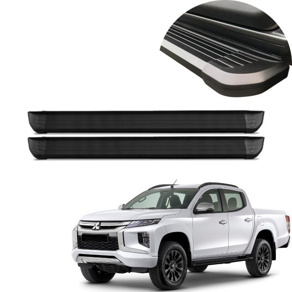 Estribo Alumínio Preto L200 Triton Sport ...