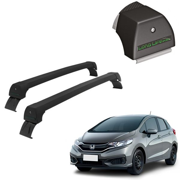 Rack de Alumínio Preto 45kg Honda Fit 201...