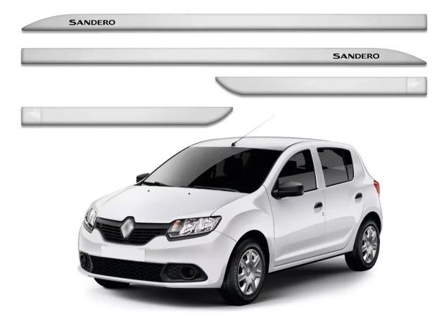 Friso Lateral Sandero Branco Glacier 15/ ...