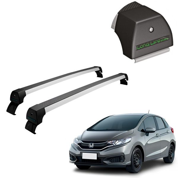 Rack de Alumínio Prata 45kg Honda Fit 20 ...