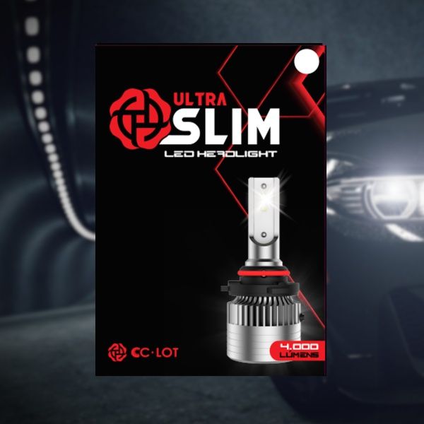Lâmpada de Led Slim H4 Branca 6500K/4000L...