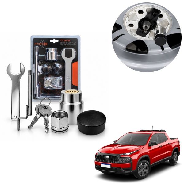 Trava Antifurto Estepe para Fiat Toro (To...