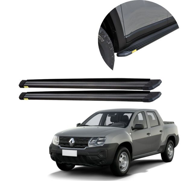 Estribo Alumínio Slim Preto Duster 2021 a...