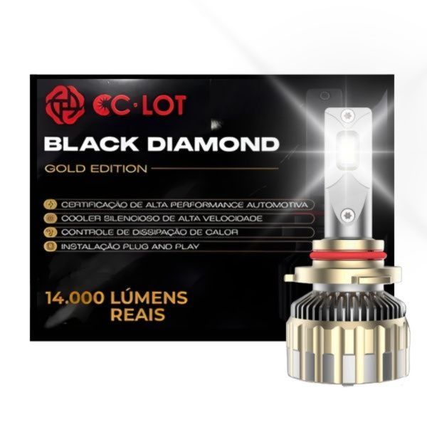 Lâmpada LED H3 Black Diamond Gold 6500K/1...