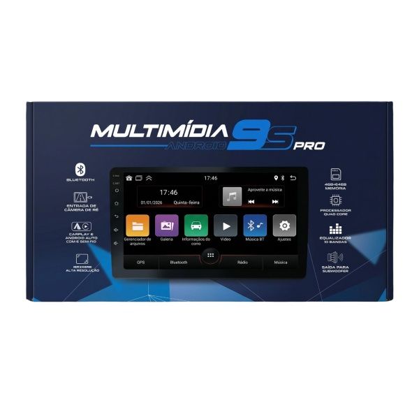 Multimídia Smart Universal 9" Android 15 ...