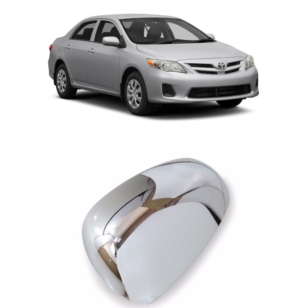 Capa Retrovisor Cromo- S/Led L.D Corolla ...