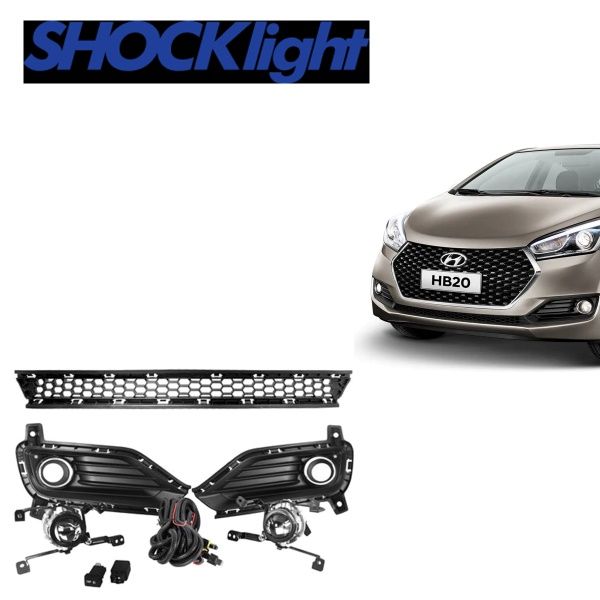 Farol Auxiliar HB20 16/19 Bot Trip C/Grad... Farol Auxiliar HB20 16/19 Bot Trip C/Grad...