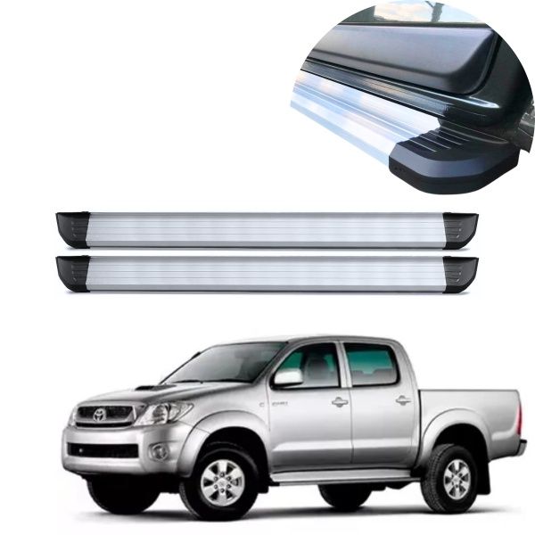 Estribo Alumínio Anodizado Hilux Cabine D...